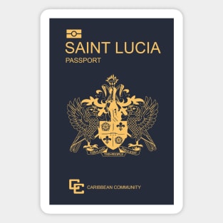 Saint Lucia passport Magnet